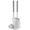 Toilet Brush and Plunger Set with PP Handle for Bathroom Deep Cleaning