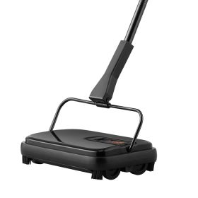 VEVOR Carpet Sweeper, 7.87 in Sweeping Paths, Floor Sweeper Manual Non Electric, 300 ml Dustbin Capacity with Comb for Home Office Rugs Hardwood Surfa