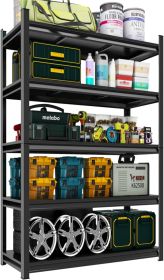 72" H Garage Shelving Unit, Garage Storage Shelves 2500LBS Heavy Duty Shelving, Adjustable 5 Tier Metal Shelving Utility Shelf, Storage Rack for Indus