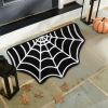 Spider Web Bath Mat 19.7 x 31.5 in Large Spider Web Rugs for Bedroom Gothic Home Decor Witchy Horror Goth Room Rugs Machine Washable Non-Slip Area Rug