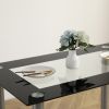 [Replace D0102H26NXG] 110cm Dining Table Tempered Glass Dining Table