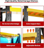 3000LBS Heavy Duty Storage Shelves,63"HMetal Garage Shelving, 4-Tier AdjustableGarage Organization Shelving Units, IndustrialShelving for Warehouse,Wo