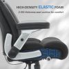 500lbs Big and Tall Office Chair with Adjustable Lumbar Support, Executive Office Chair Heavy Duty with Flip-up Armrest and Wider Seat, Ergonomic Leat