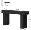 63-Inch Long Console Table, Wooden Rectangular Sofa Table Behind The Couch