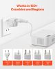 Voltage Converter Step Down 220V to 110V Travel Adapter with 2 USB C Ports