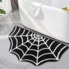 Spider Web Bath Mat 19.7 x 31.5 in Large Spider Web Rugs for Bedroom Gothic Home Decor Witchy Horror Goth Room Rugs Machine Washable Non-Slip Area Rug