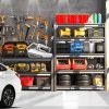 72" H Garage Shelving Unit, Garage Storage Shelves 2500LBS Heavy Duty Shelving, Adjustable 5 Tier Metal Shelving Utility Shelf, Storage Rack for Indus
