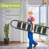 6 Step Folding Ladder 500lbs Capacity Heavy Duty Anti Slip Portable Step Stool for Home Workshop Warehouse Construction Painting Cleaning Shelf Tasks