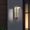 Inowel Motion Sensor Outdoor Wall Light Integrated LED Porch Light with Clear Glass Shade 22529