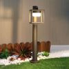 Outdoor Driveway Light Bollard Landscape Path Light with GX53 LED Bulb 120V Hard Wired 36514