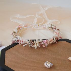 Gypsophila Crown, Dried Flower Crown, Bridal Wedding, Daily Party, Birthday Suitable Crown (Option: Child)