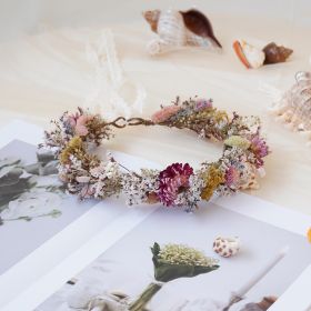 Gypsophila Crown Dried Flower Crown Bridal Crown Wedding Crown Everyday Crown Party Crown Birthday Crown (Option: Child)