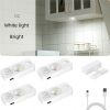 4PCS LED motion-sensing bulb, rechargeable cabinet light, stick-on wireless LED night light, under drawers, shelves, and cabinets, warm white, with US