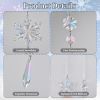 Crystal Ornaments Christmas Tree Decorations - 21pcs Christmas Tree Ornaments Sparkling Dazzling Festival Party Decoration Crystal Snowflake Design Ha