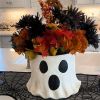 1Pc Resin Ghost Bucket Vase, Cute Virus Ghost Bucket, Christmas Festival Home & Kitchen Decor
