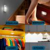 4 PCS of high-quality motion-sensing lights, wall lights, equipped with USB charging cables and accessories, suitable for cabinets, wardrobes, bookshe