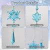 Crystal Ornaments Christmas Tree Decorations - 21pcs Christmas Tree Ornaments Sparkling Dazzling Festival Party Decoration Crystal Snowflake Design Ha