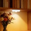 4 PCS of high-quality motion-sensing lights, wall lights, equipped with USB charging cables and accessories, suitable for cabinets, wardrobes, bookshe